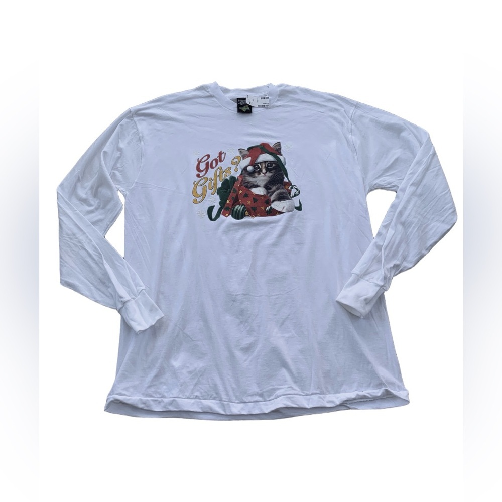 Vintage 1996 Space Jam Tag X-Large NWT Got Gifts Christmas Cat Long Sleeve Shirt